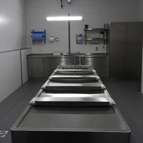 Wir arbeiten mit den höchsten techischen Standards und haben unsere Räumlichkeiten um einen hygienischen Versorgungsraum erweitert.